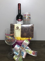 Flower Power Wine Party - Red Davenport Florist - Same Day Flower Delivery - Flower Power 